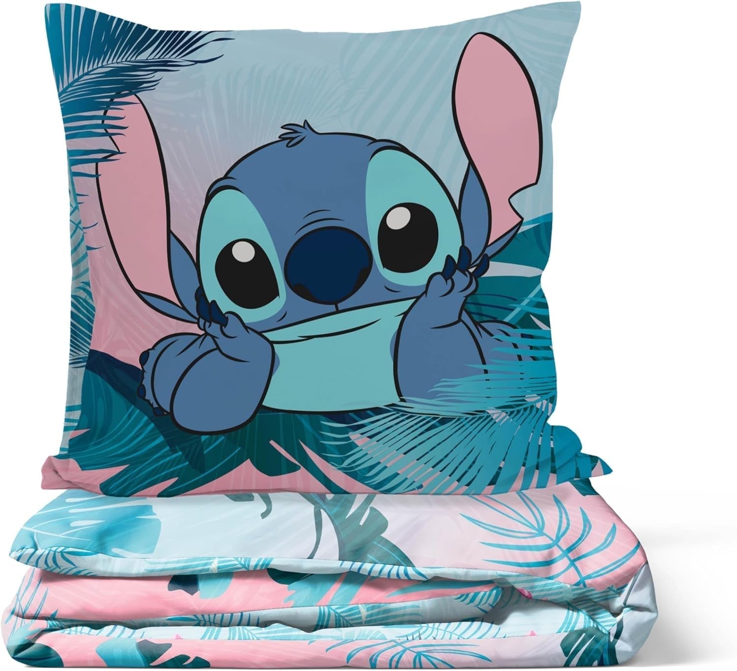 Parure de lit enfant Lilo And Stitch Floral Literie - enfant Naty Shop
