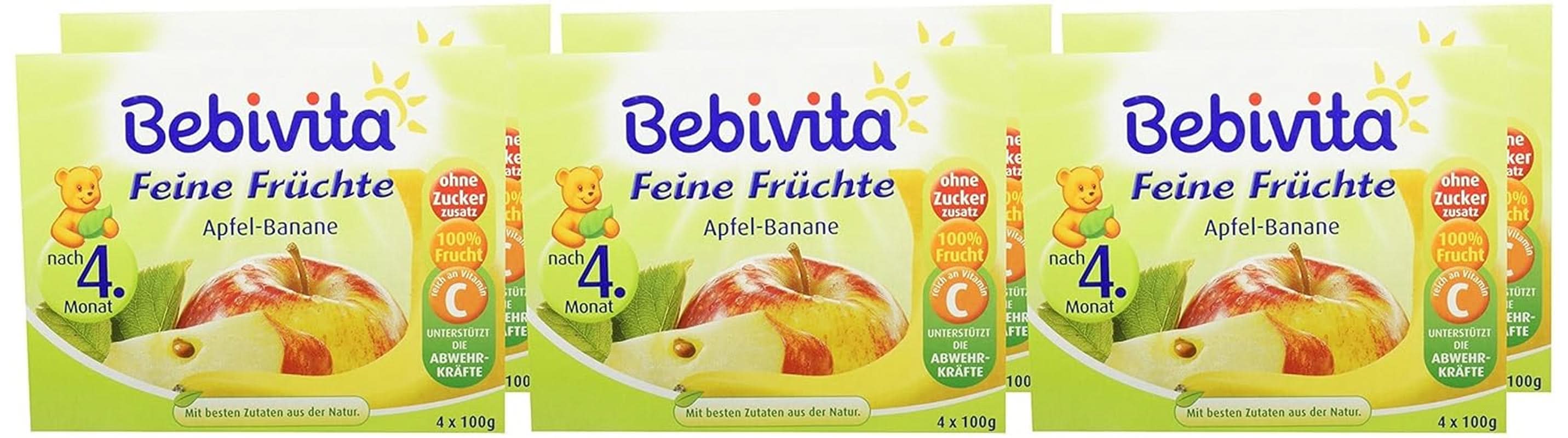 Fructe fine, zmeură în piure de măr-pere, pachet de 6 (6 x 4 x 100 g) Mama si Copilul Naty Shop 4 x 100 grame Multifruct