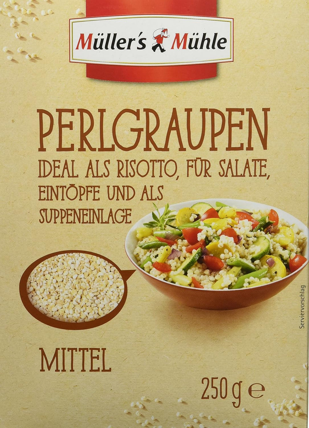 Orge perlé Müller's Mühle, 250g (paquet de 5)