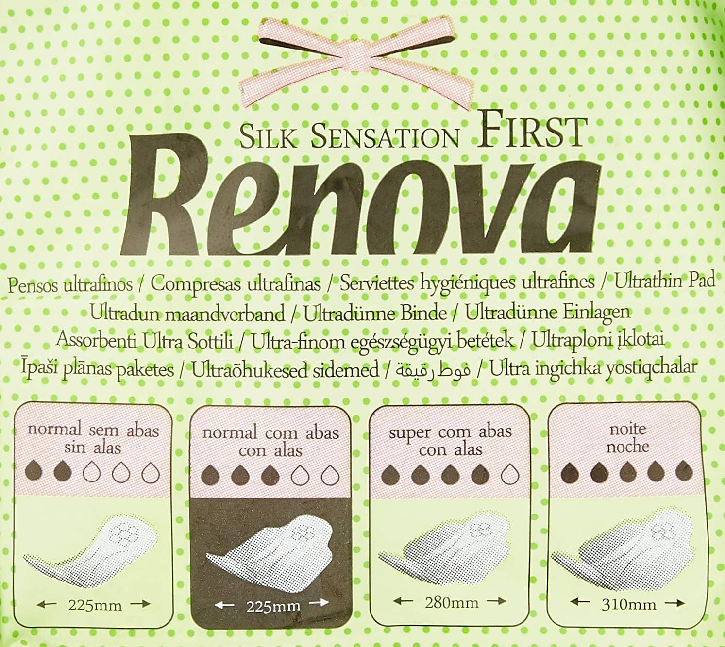 Rénovez les premières compresses normales avec des ailes | 14 comprimés | Ultra fin et super absorbant.