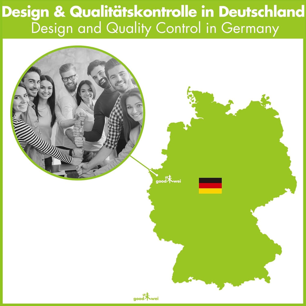 Set Goodwei Matcha cu tel pentru matcha, bol pentru matcha, suport pentru tel din ceramică și ceai matcha organic din Japonia | Set cadou (Kumo)