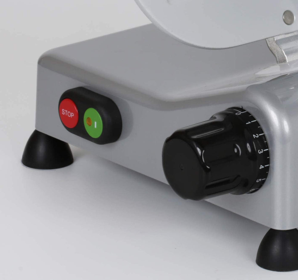 90018 Luxury 22 GS, trancheuse électrique, aluminium, argent/noir Trancheuses et trancheuses Naty Shop