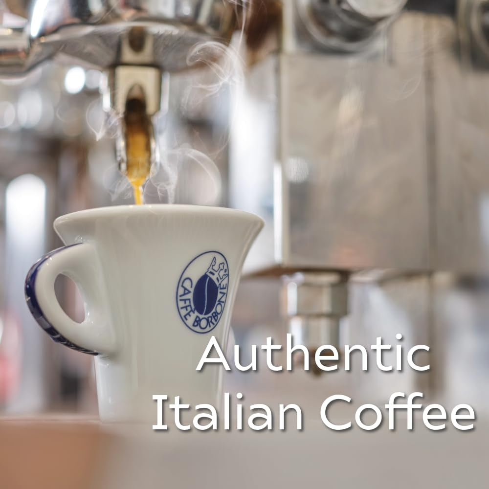 Caffè Borbone Kaffeepads compostables, bleu Kaffeemischung - 50 tampons - compatibles avec les tampons en papier du système ESE 44 mm