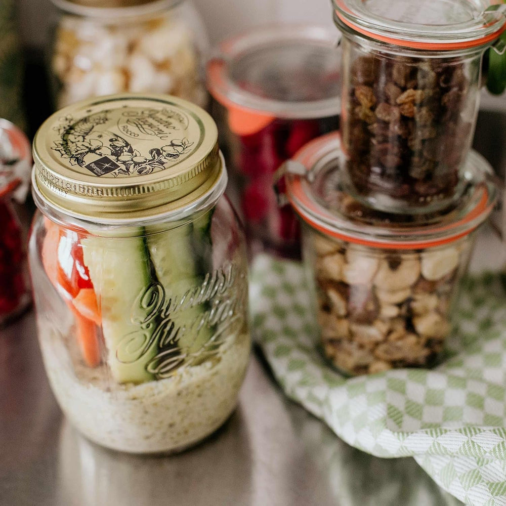 Pot de conservation Bormioli QUATTRO STAGIONI 1 litre (pack de 2) Boîtes de conservation alimentaire Naty Shop