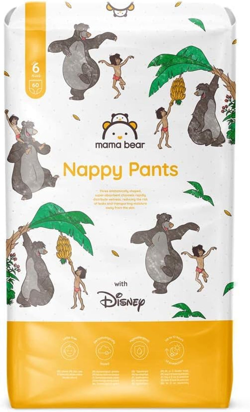 Marque Amazon : Couches Mama Bear Disney, taille 5 (12-17 kg) – Boîte mensuelle, blanche, 140 pièces (2 paquets de 70)