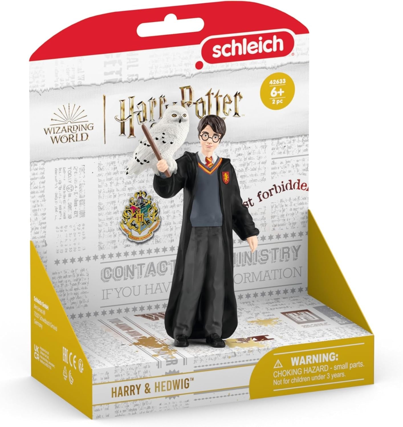 Schleich 42633 Harry Potter & Hedwige, Dès 6 ans, HARRY POTTER - Figurine, 4 X 2,5 X 10 cm, Multicolore/Marées Océan Figurines Naty Shop