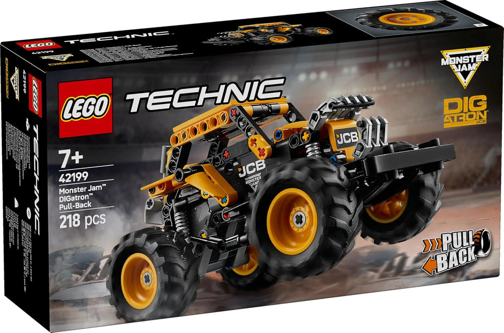 LEGO Technic Monster Jam Digatron, ensemble de jeu Monster Truck pour enfants, jouets de construction pour enfants, garçons et filles à partir de 7 ans, idées cadeaux pour les fans de Monster Trucks et de sport automobile 42199 Jeux de construction Besuche den LEGO-Store