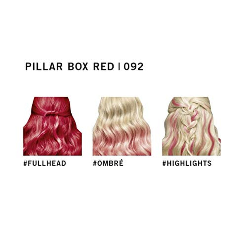 Vopsea de păr Live Ultra Bright sau Pastel Red, 3 bucăți, culoare semipermanentă, durează până la 15 spălări - 092 Pilllar Box Red Vopsea pentru par Naty Shop