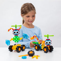 K'NEX Kid Zoomin' Buddies 20 Modell | Kinder-Bastelset mit 48 Teilen | Lernspielzeug für Kinder, lustiges und farbenfrohes Bauspielzeug für Jungen und Mädchen, Konstruktionsspielzeug ab 3 Jahren |