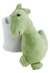 Sterntaler Dino Rexi Hochet à Bras - Hochet à Cordon Doux et Doux - Hochet à Main pour bébé avec Sangle élastique - Jouet pour bébé pour Jouer, câlin et hochet, Vert Pierre Jouets pour bébé Naty Shop
