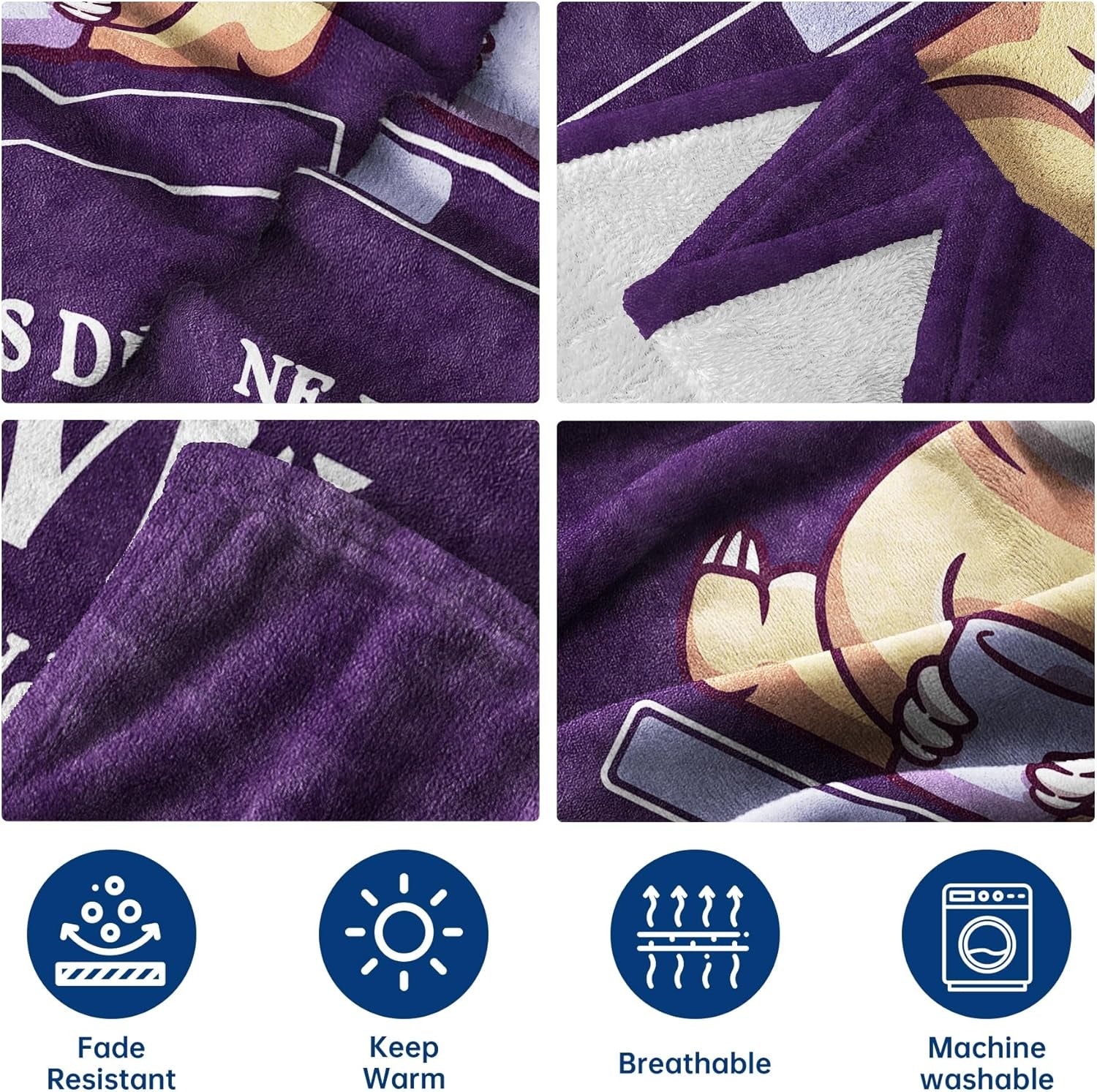 Niyewsor Cadeau d’anniversaire, Pour maman, Couverture polaire, Cadeau pour maman, Fête des Mères et idée cadeau de Noël pour maman Niyewsor Lits et couvertures