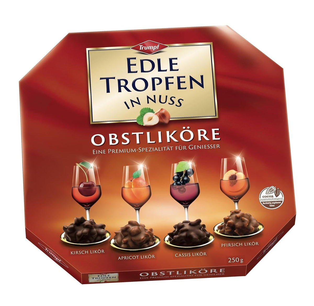 Edle Tropfen, chocolat fourré aux liqueurs de fruits, 250 grammes Bonbons au chocolat Naty Shop Default Title