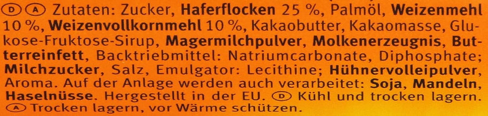 Brandt Hobbits Chocolate 265g Pack - Biscuits croustillants à l'avoine et au chocolat complet - Pâte croustillante pour toute la famille - dans un rouleau de biscuits pratique