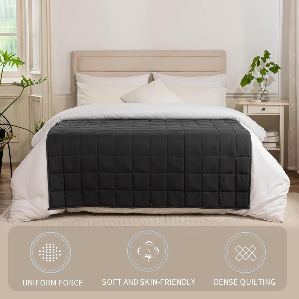 Good Nite Couverture lestée pour adultes Couverture lourde pour les sens calmes Gris 8 Kg 150 X 200 Cm Couettes et couettes Naty Shop