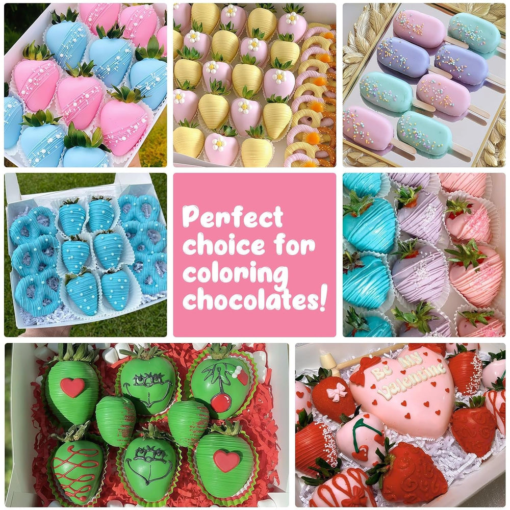 Colorant alimentaire liposoluble 7 couleurs Macaron x 12 ml, colorant alimentaire à base d'huile hautement concentré pour chocolat, colorant alimentaire pour décoration de gâteaux, muffins, pâtisserie, glaçage, fondant