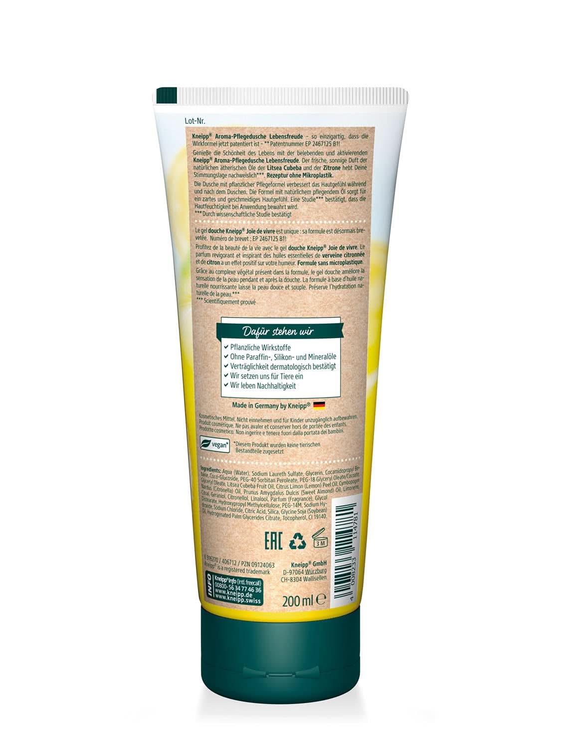 Kneipp Aroma, gel de duș hidratant, 200 ml Duș și baie Naty Shop