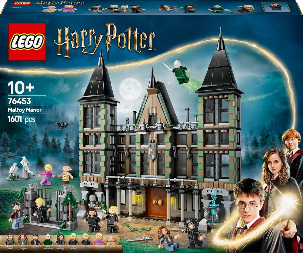 LEGO Harry Potter Malfoy Family Country Estate, jouet fantastique à collectionner et à exposer, cadeau pour garçons, filles et fans du monde sorcier, idée cadeau avec 9 figurines 76453 Jeux de construction Besuche den LEGO-Store