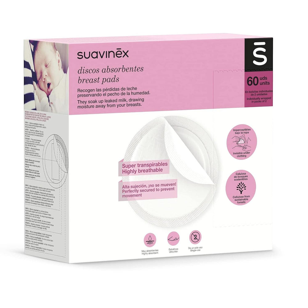 Suavinex 3182126 - Tampon d'allaitement pack de 60 Accessoires Alimentation et Allaitement Bebe Naty Shop