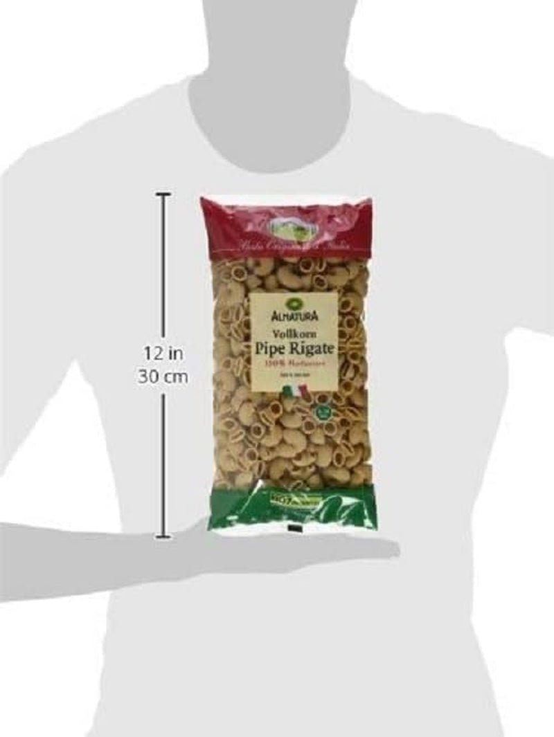 Pipe Rigate pâtes complètes biologiques, végétaliennes, 500 g