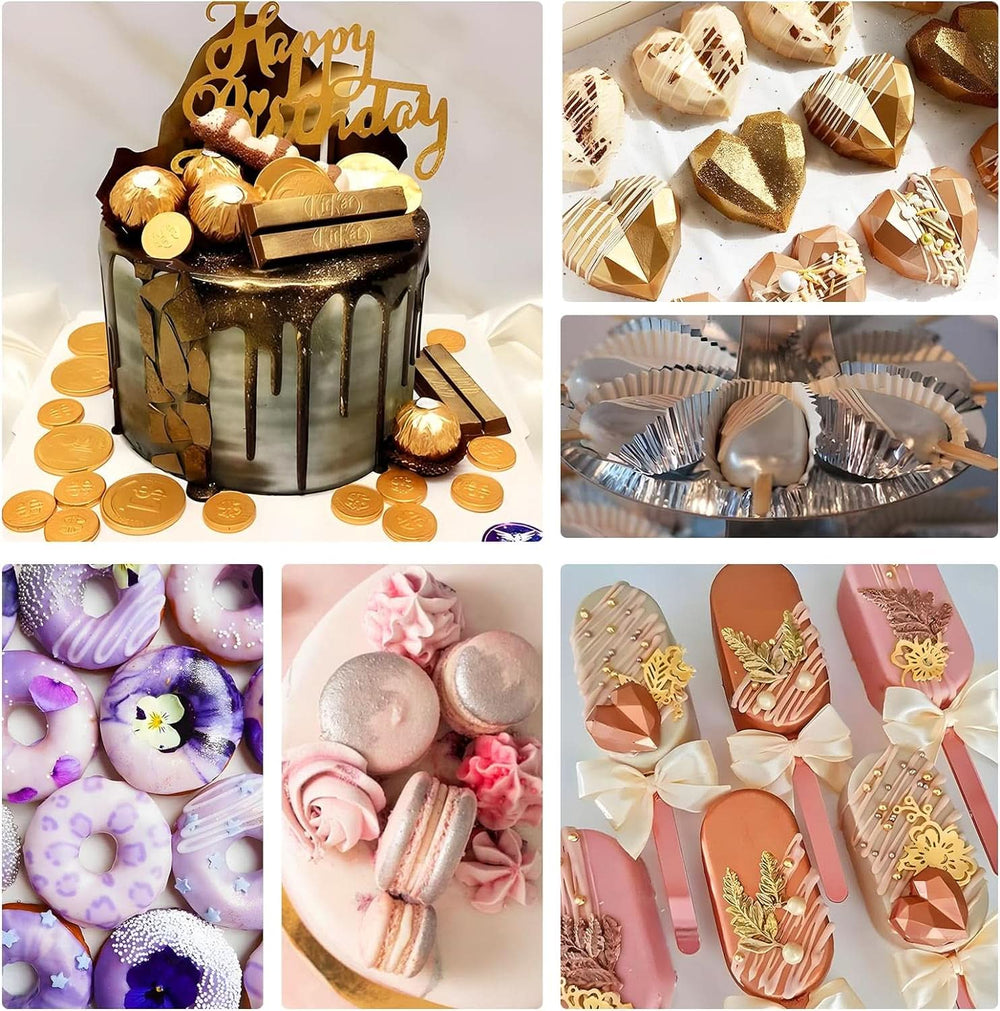 Paillettes comestibles, diverses nuances, 5 grammes Naty Shop