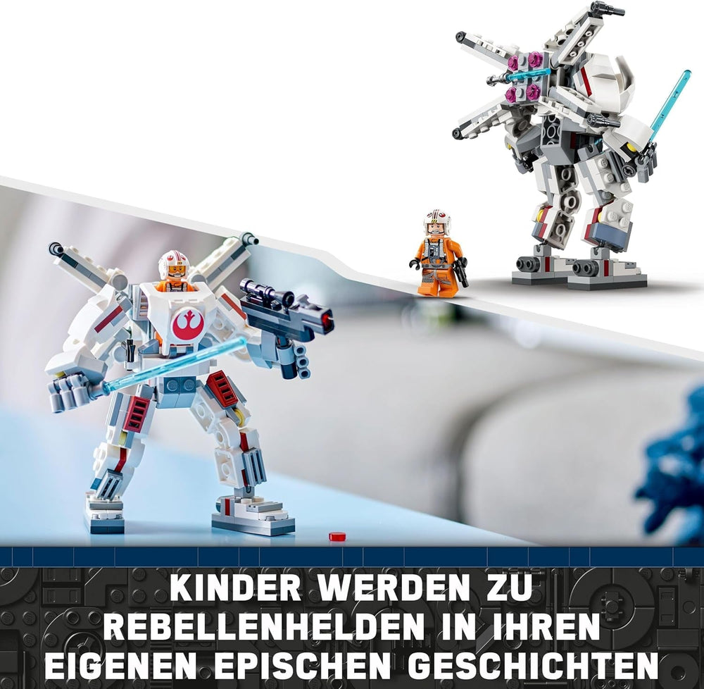 LEGO Star Wars Le X-Wing Mech de Luke Skywalker, briques à collectionner, action-aventure, idée cadeau pour garçons et filles créatifs à partir de 6 ans 75390 Jeux de construction Besuche den LEGO-Store