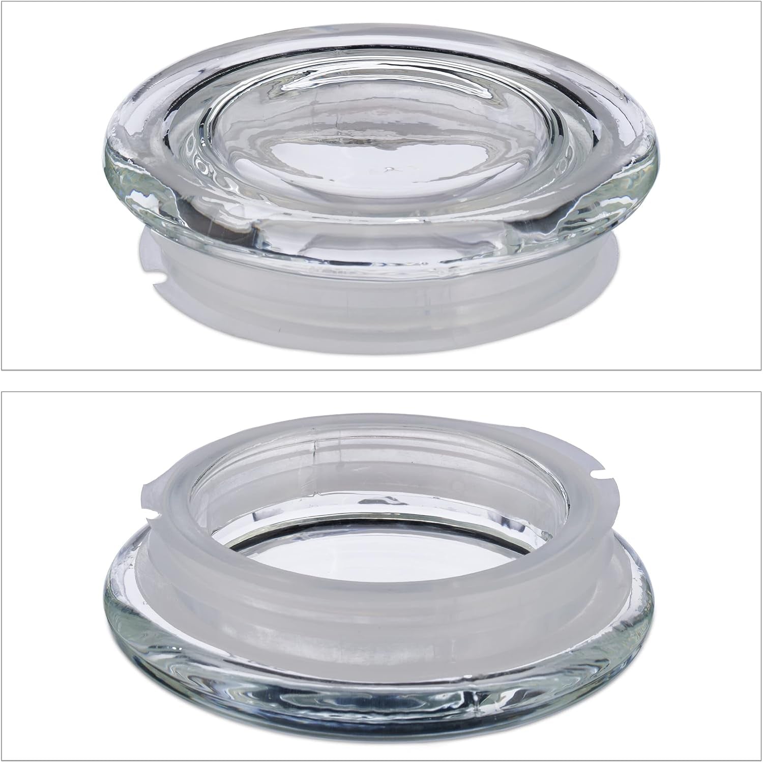 Lot de 6 bocaux de conservation Relaxdays avec couvercles, bocaux de conservation octogonaux en verre de 1,3 L, contenants hermétiques en verre, boîtes de conservation transparentes Naty Shop