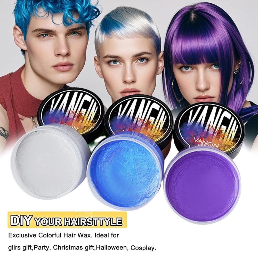 Teinture capillaire temporaire verte, ton de cheveux coiffant pour hommes femmes, pommade capillaire naturelle, cire de teinture capillaire pour fête, cosplay et Halloween, Noël, teinture capillaire temporaire en crème (100 g, vert) Naty Shop