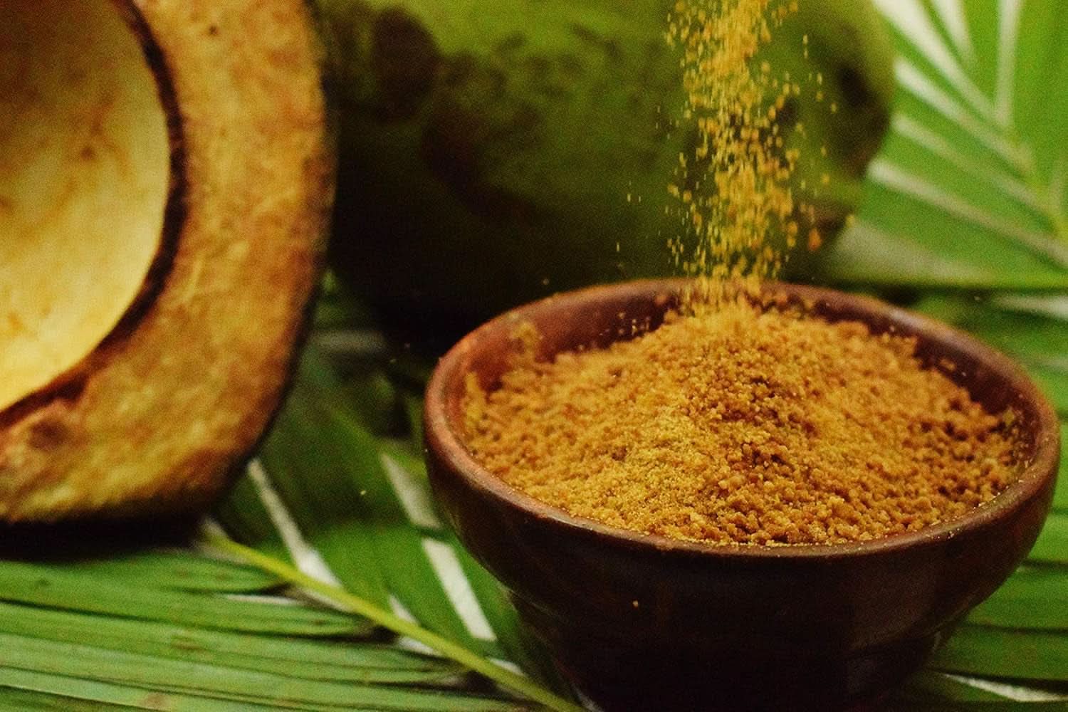 SVATV Sucre de palme roux en poudre, 227 grammes Édulcorants Naty Shop