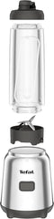Tefal BL15FD Mix Und Move Mini batteur sur socle, 300 watts, 2 flacons à emporter en Tritan Premium, Kompaktes Design, Einfach Zu Reinigen, Abnehmbare Klingen, Einknopfbedienung, Silber/Grau Mother and Child Naty Shop
