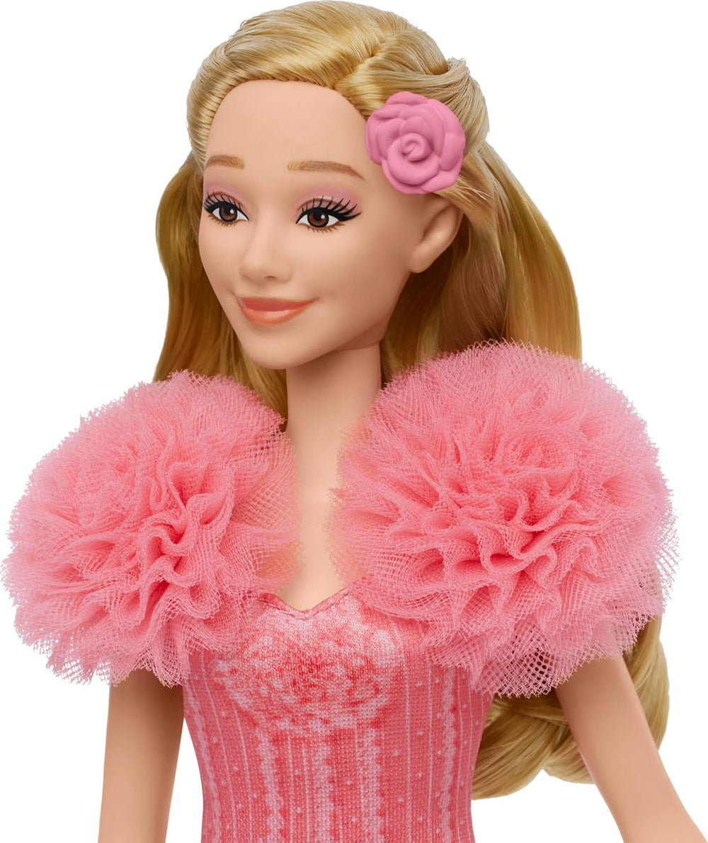 Mattel Singing Glinda Fashion Doll de Wicked et accessoires, meubles, look inspiré du film et tenue amovible, chante "Hotly Loved", JLG49, Pink Naty Shop Dolls