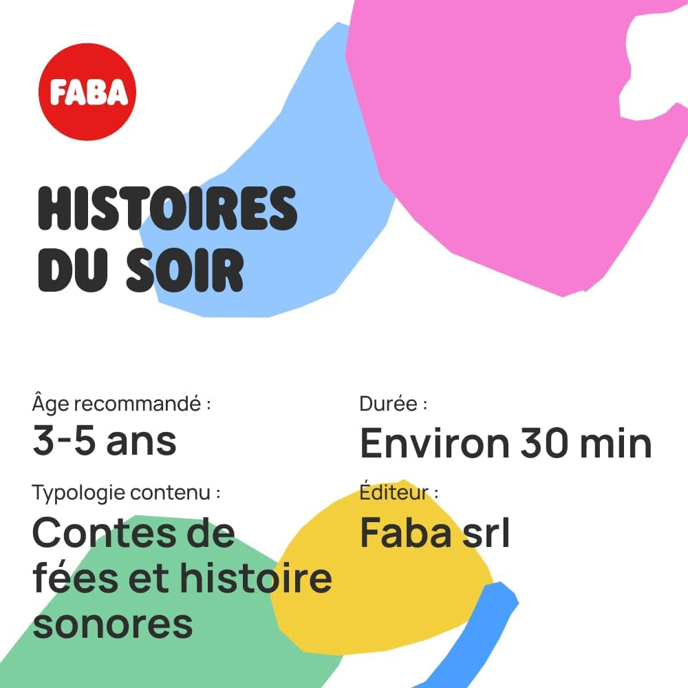 Figurine sonore - Contes du soir - Contes de fées et histoires sonores - Jouet, contenu éducatif, enfants 3 - 5 ans, version française Jucarii Bebe Naty Shop