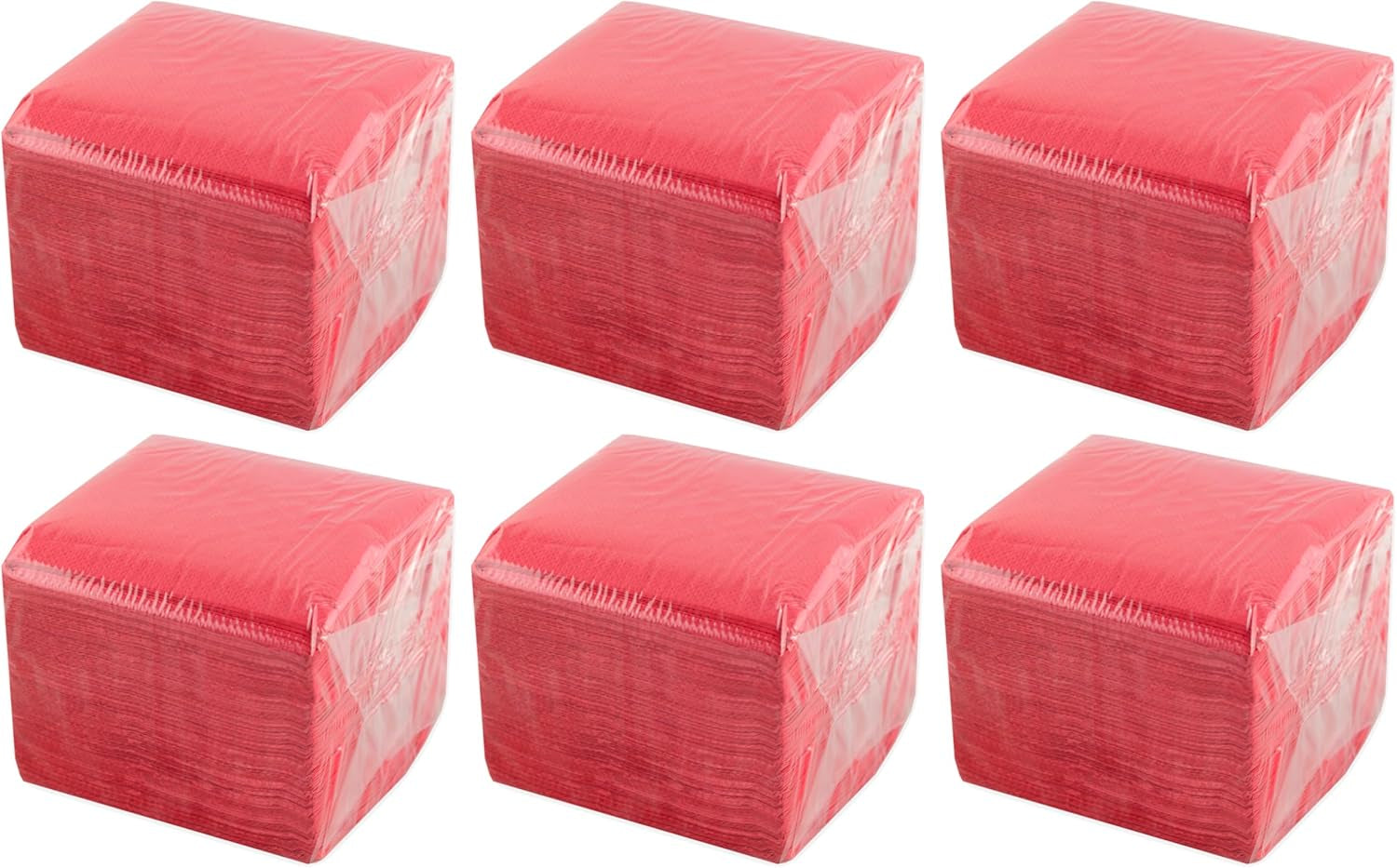 - 600 pièces Serviettes de Table, Bordeaux, papier jetable, Microstitch, 10 X 10 Cm (pliées) et 20 X 20 Cm (dépliées) - Idéales pour les événements traiteur, les bars et les fêtes