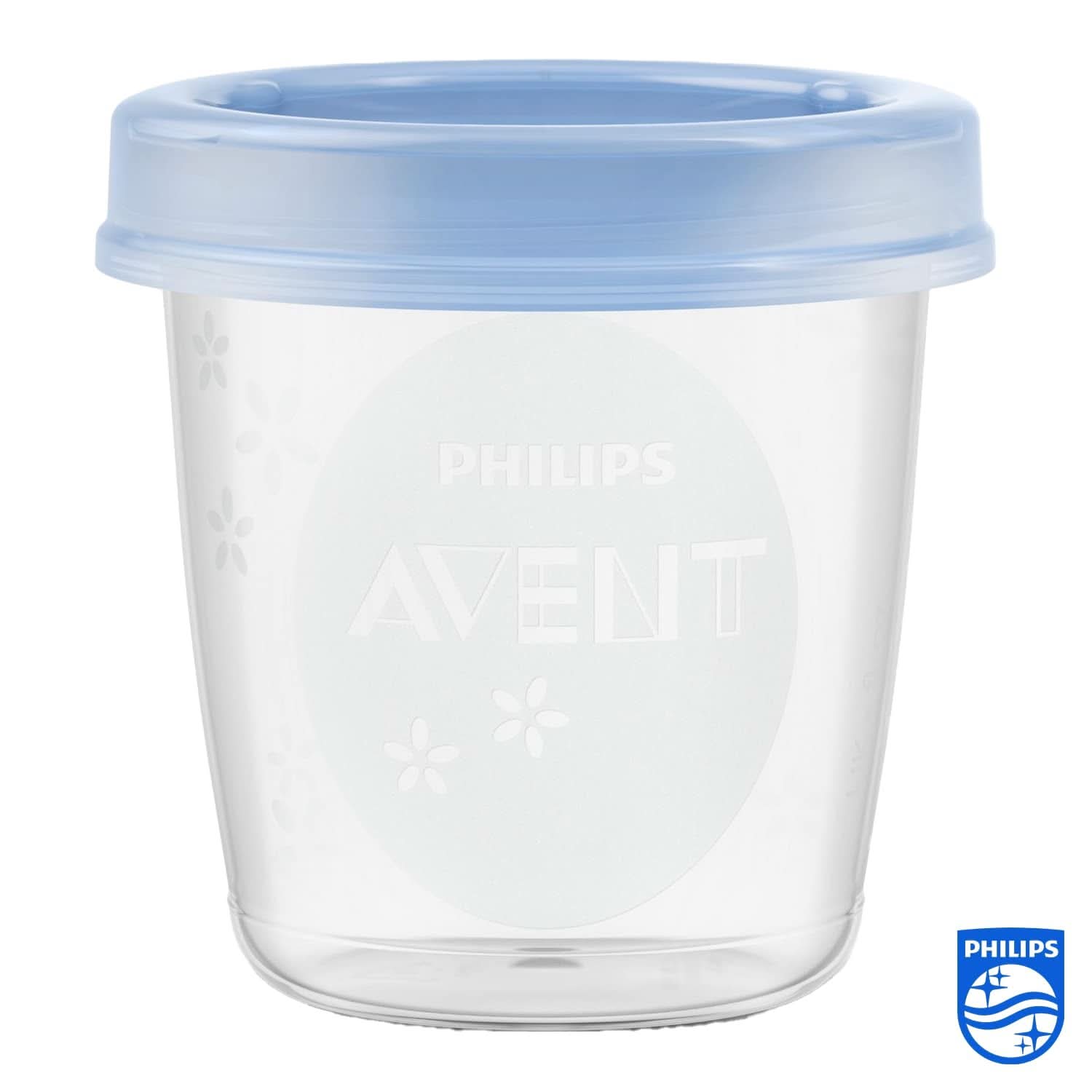 Philips AVENT SCF619/05 Aufbewahrungsbecher Für Muttermilch, Becher Inklusive Deckel Accesorii Hrana si Alaptare Bebe Naty Shop