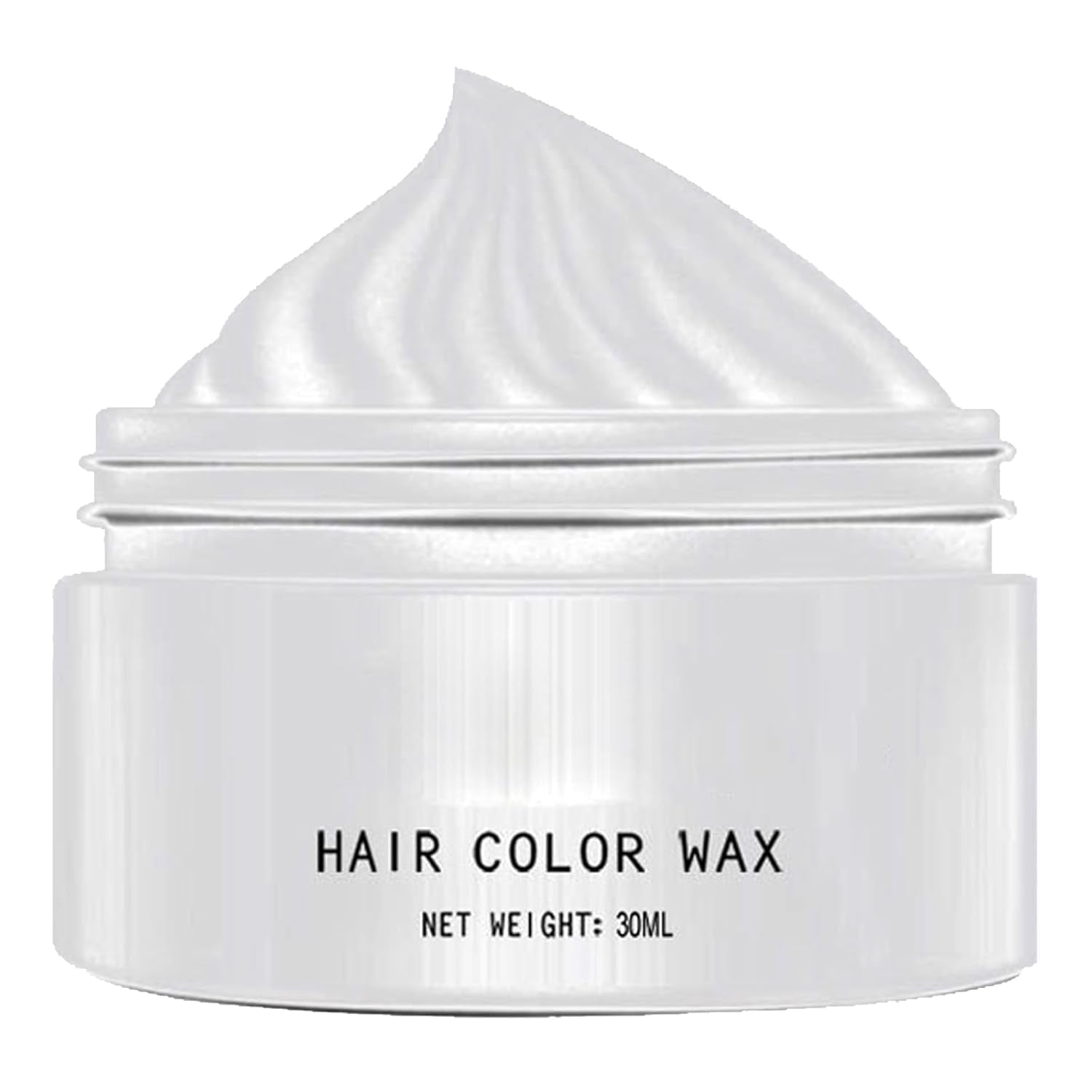 Teinture pour cheveux blancs naturels, teinture de cire pour cheveux blancs, teinture pour cheveux naturels blancs unisexes, teinture pour cheveux blancs, cire pour cheveux de fête de cosplay d'Halloween, cire pour cheveux de fête de teinture pour cheveux, 30 ml Naty Shop Teinture pour cheveux Titre par défaut