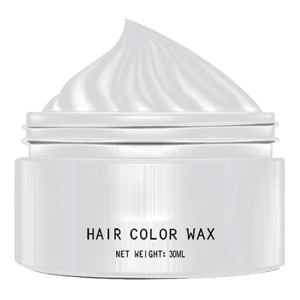 Teinture pour cheveux blancs naturels, teinture de cire pour cheveux blancs, teinture pour cheveux naturels blancs unisexes, teinture pour cheveux blancs, cire pour cheveux de fête de cosplay d'Halloween, cire pour cheveux de fête de teinture pour cheveux, 30 ml Naty Shop Teinture pour cheveux Titre par défaut