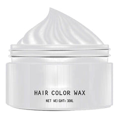 Teinture pour cheveux blancs naturels, teinture de cire pour cheveux blancs, teinture pour cheveux naturels blancs unisexes, teinture pour cheveux blancs, cire pour cheveux de fête de cosplay d'Halloween, cire pour cheveux de fête de teinture pour cheveux, 30 ml Naty Shop Teinture pour cheveux Titre par défaut