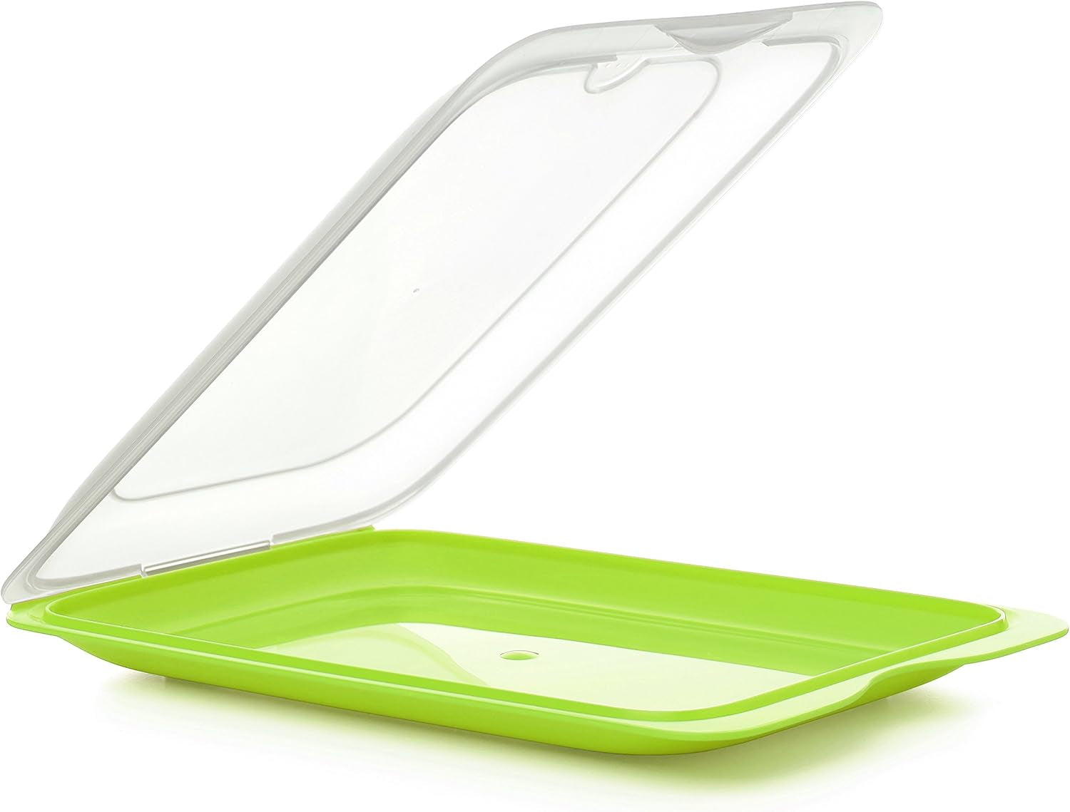 TATAY Fresh Slicer Box Lot de 4, sans BPA, réutilisable, empilable, lave-vaisselle et MWO, couleurs aléatoires. Mesure 17 cm x 3,2 cm x 25,2 cm Naty Shop Boîtes de conservation des aliments Récipient à saucisses - Lot de 3