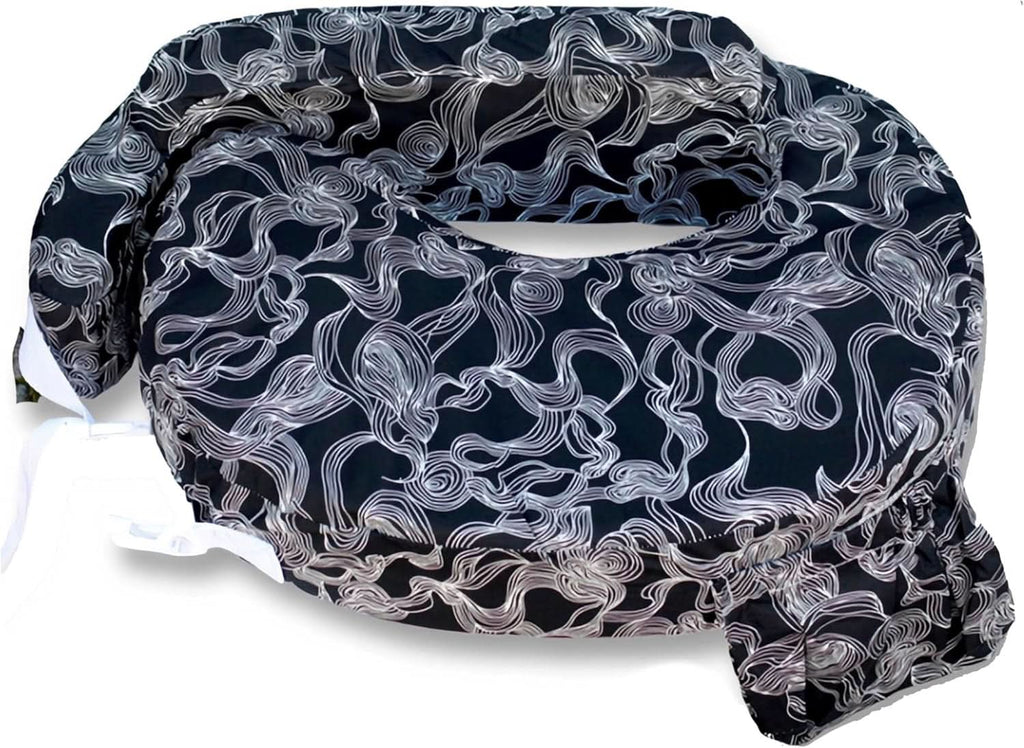 MY BREST FRIEND Baby Wild - Perna americană pentru alăptare, originală, ușor de întreținut Accesorii Hrana si Alaptare Bebe Naty Shop Alb-negru 57 X 40 X 14 Cm Husa: 100 poliester / umplutura: spuma 100 poliuretan, spumata la rece