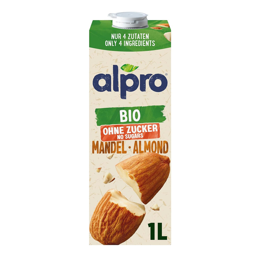 Alpro Bio Mandeldrink sans Zucker – 8 x 1 l