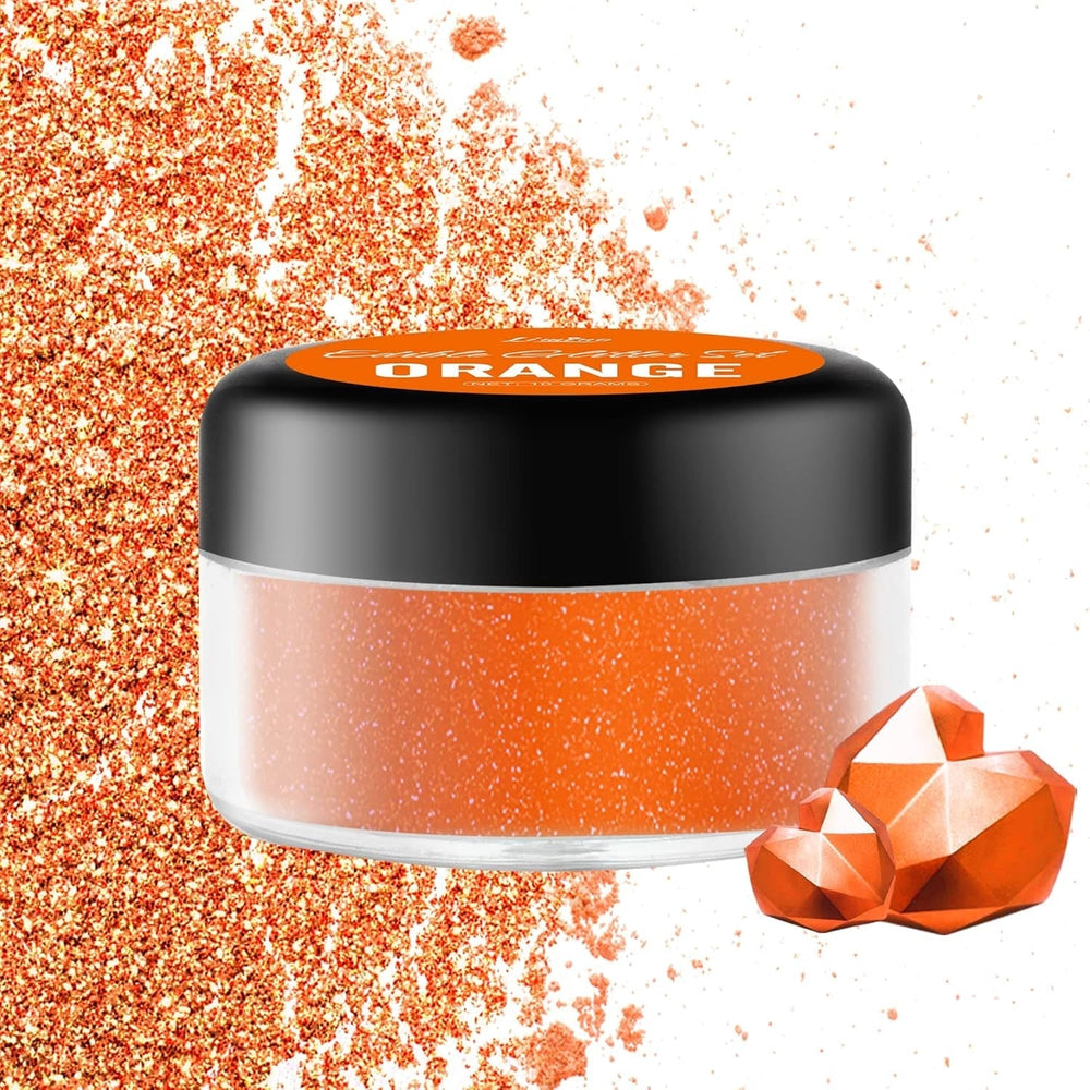 Paillettes comestibles, 10 grammes, différentes couleurs Glitter Naty Shop Orange