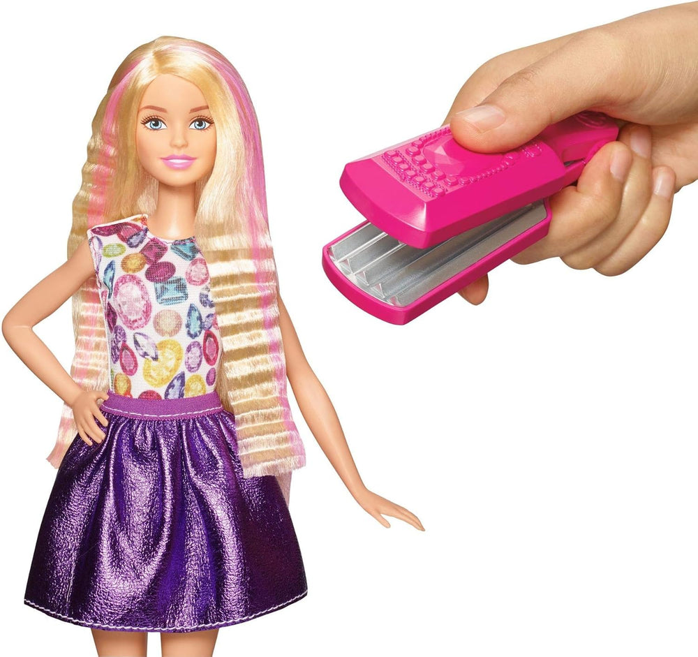 Mattel Barbie DWK49 Ensemble de jeux Wellen et Lockenspaß, grande couleur