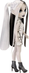 Poupée Rainbow High Shadow High Heather Grayson - 28 cm dans les tons de gris, cheveux et tenue noirs et blancs, sac élégant, joli cadeau pour les enfants de 4 à 10 ans