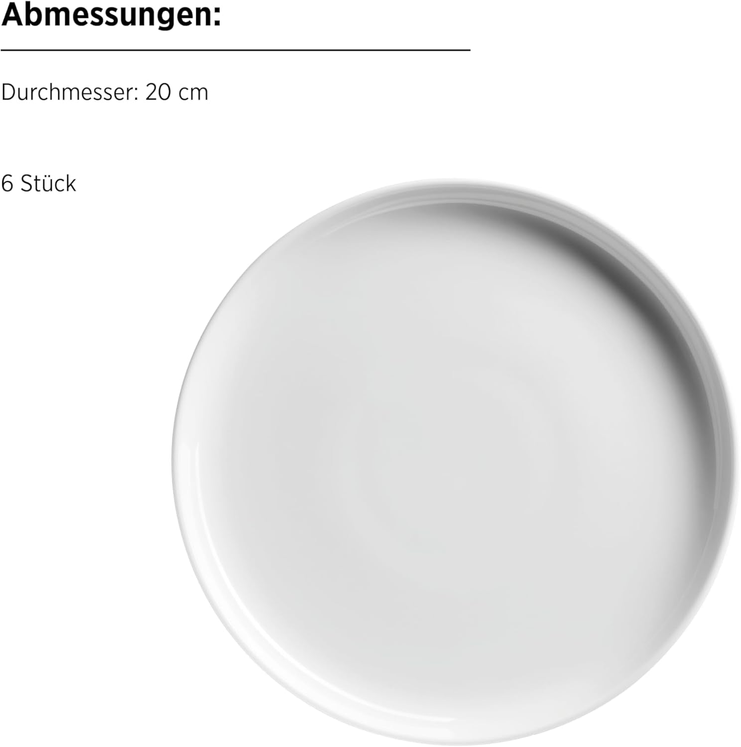 MÄSER, série Navina, service de table pour 6 personnes, vaisselle en porcelaine blanche, intemporelle, porcelaine, blanc