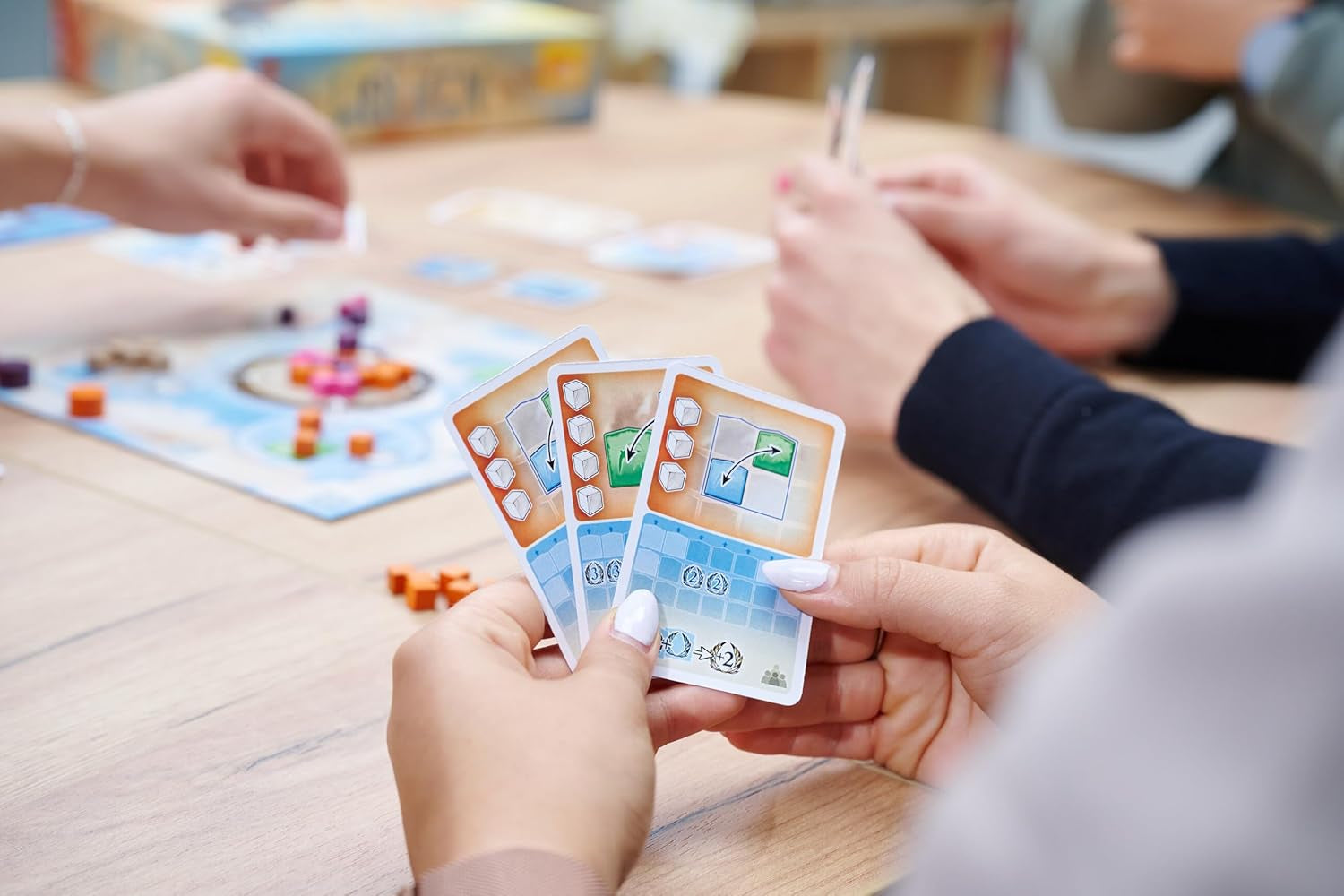 Zoch Above the Clouds - une course stratégique d'oiseaux migrateurs avec des cartes de manœuvre, des formations de vol intéressantes, un timing intelligent, un jeu de société pour les amateurs de stratégie et les familles, les enfants et les adultes à partir de 10 ans