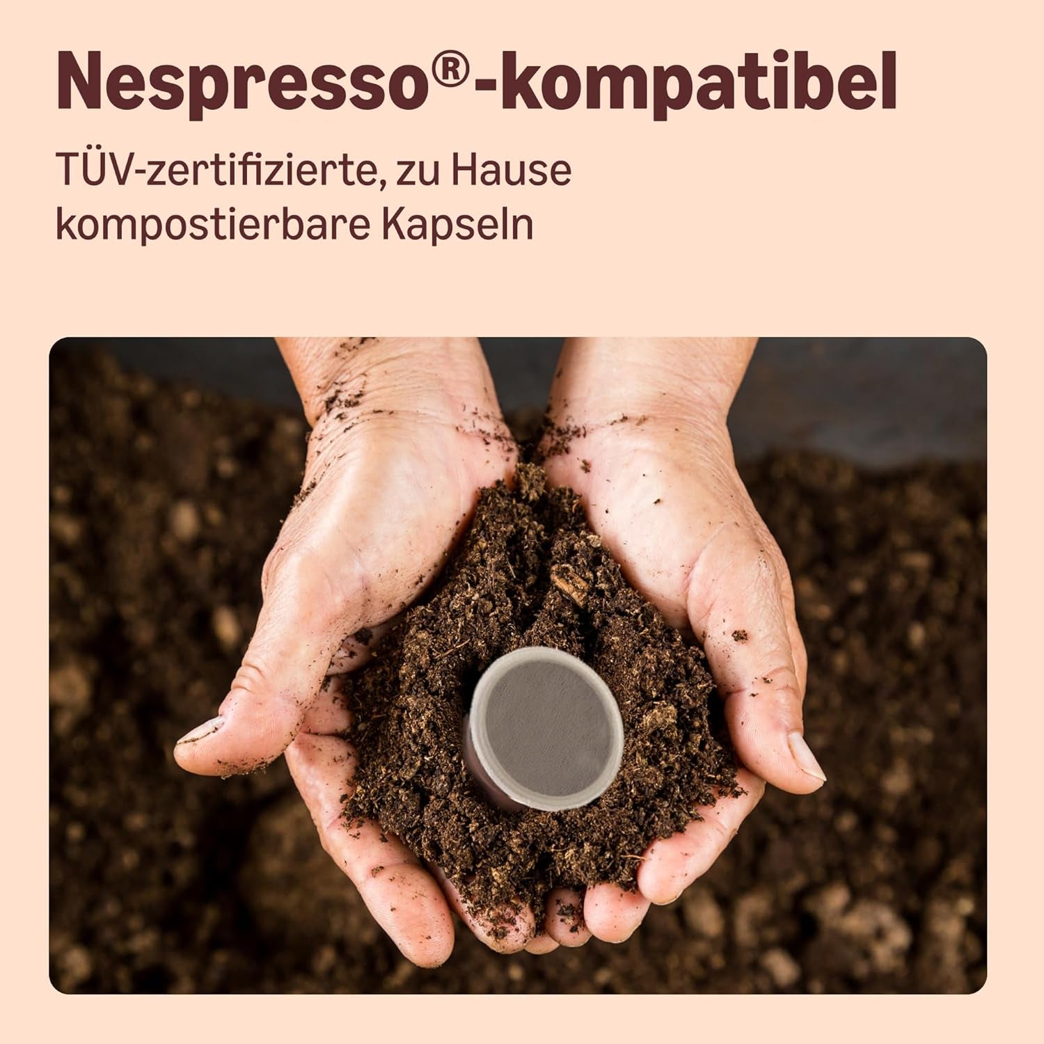 Par Amazon Capsules de café Heimkompostierbare, compatibles avec Nespresso, 100 % Arabica colombien, 20 pièces – Certifié Rainforest Alliance