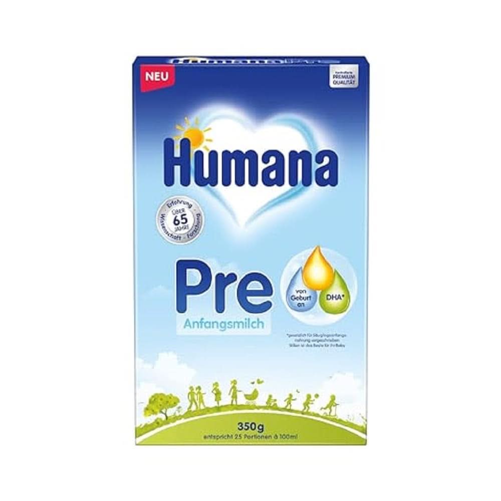 Lait Humana Initial PRE, dès la naissance, lait en poudre pour nourrissons, uniquement avec DHA et lactose, 750 g Naty Shop 350 grammes Lait en poudre