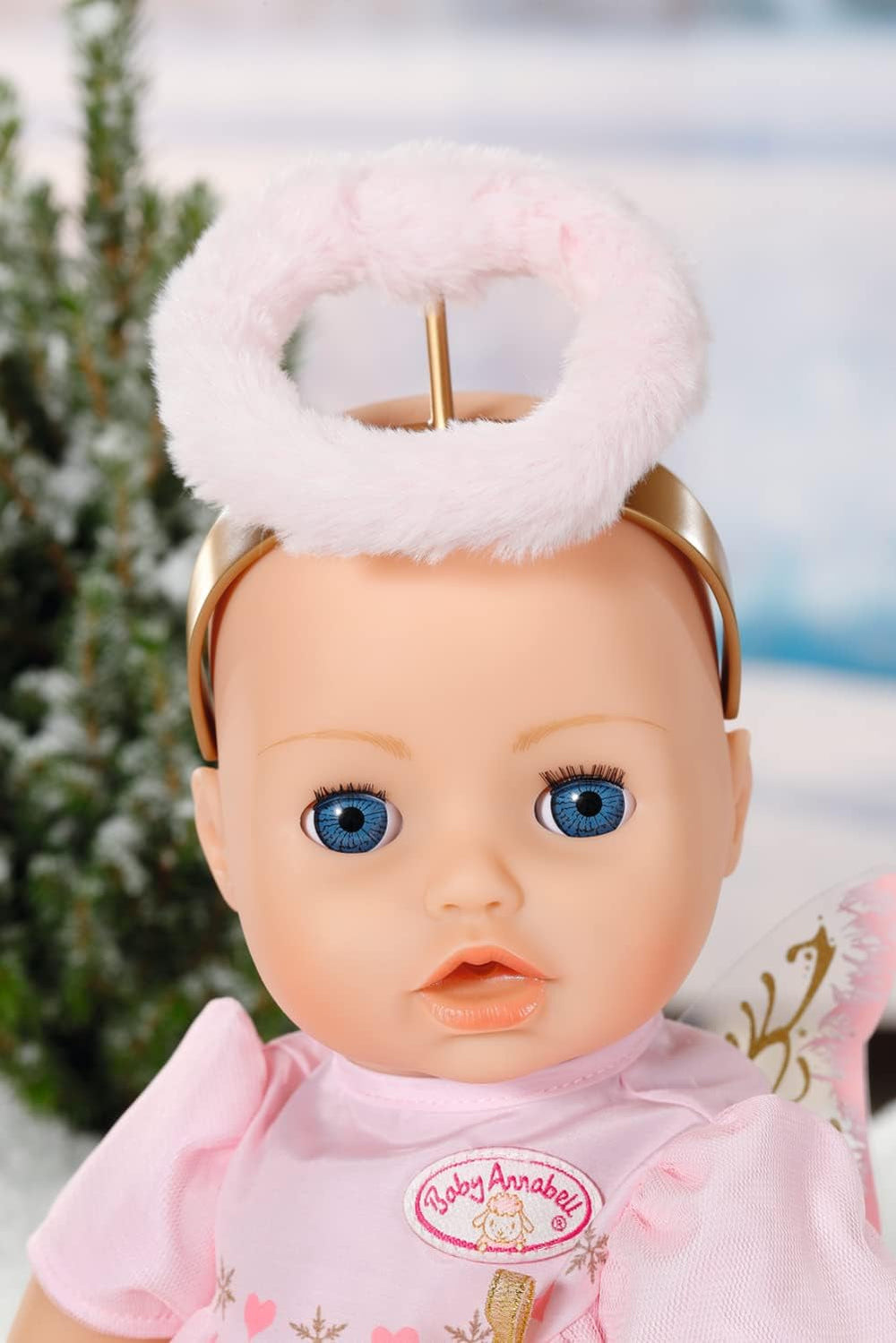 Baby Annabell Weihnachtskleid, Puppenkleid mit Flügeln und Haareif, für Puppen in 43 cm 707241 Zapf Creation