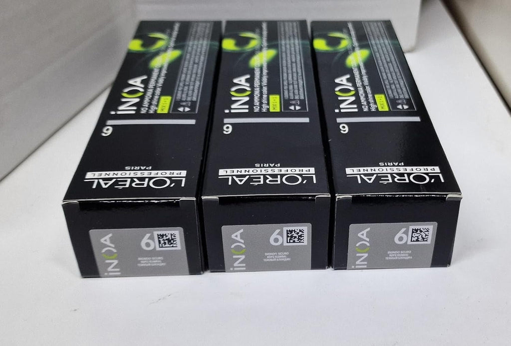 L'Oréal Professionnel INOA Colorație oxidativă fără amoniac 4 maro mediu, 1 pachet, (1x 60 ml)