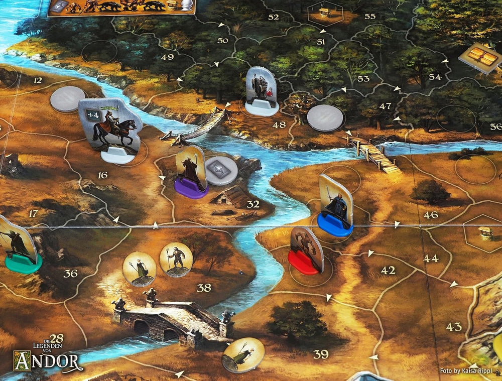 KOSMOS 691745 Legends of Andor - Core Game Fantasy Classic Kennerspiel des Jahres 2013 Jeu de société coopératif fantastique à partir de 10 ans