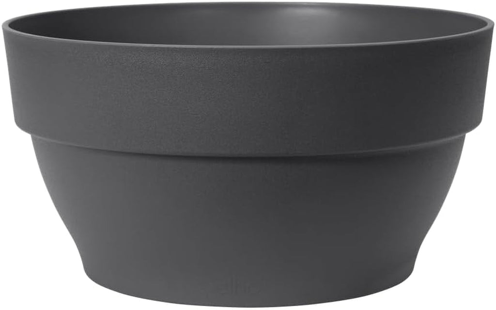 elho Vibia Campana Bowl 27 - Ghiveci de flori pentru exterior - Ø 27,0 x H 14,0 cm - Negru/Antracit